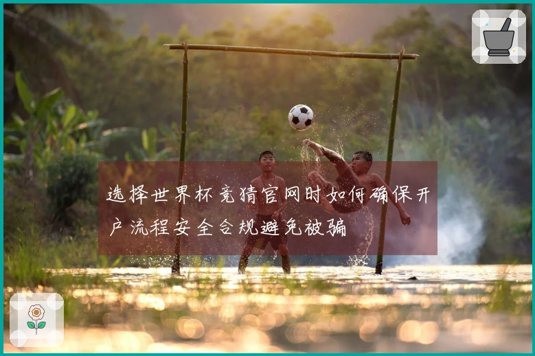 选择世界杯竞猜官网时如何确保开户流程安全合规避免被骗